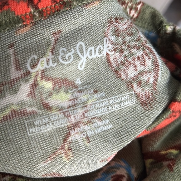Cat & Jack Animal Critters  PJ Set size 4 NEW - Picture 4 of 4